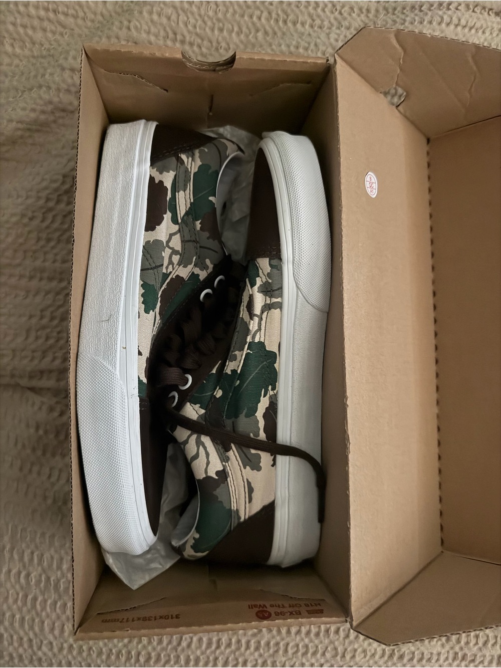 Vans Old Skool Mitchell Camo Multi Sneakers - Green, Brown, White